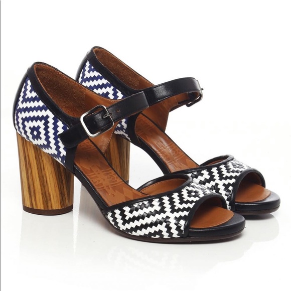 Chie Mihara Shoes - Chie Mihara Heyou Woven Leather Sandals Size 39